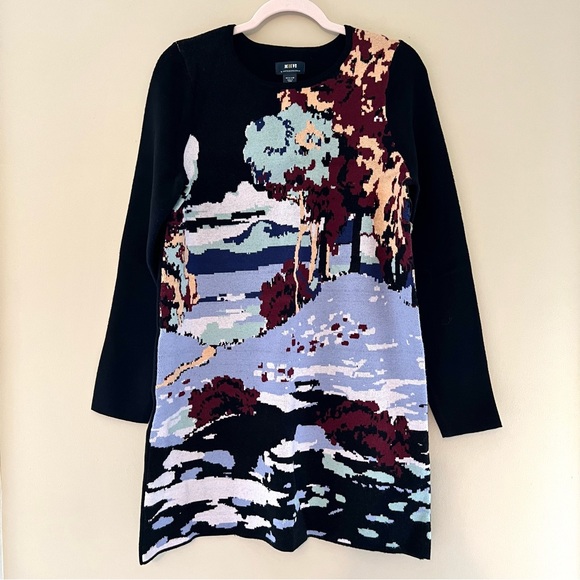 NWT Anthropologie Maeve Scenic Mini Sweater Dress - Picture 12 of 15